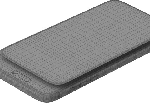 Apple iPhone 16 black Modèle 3D