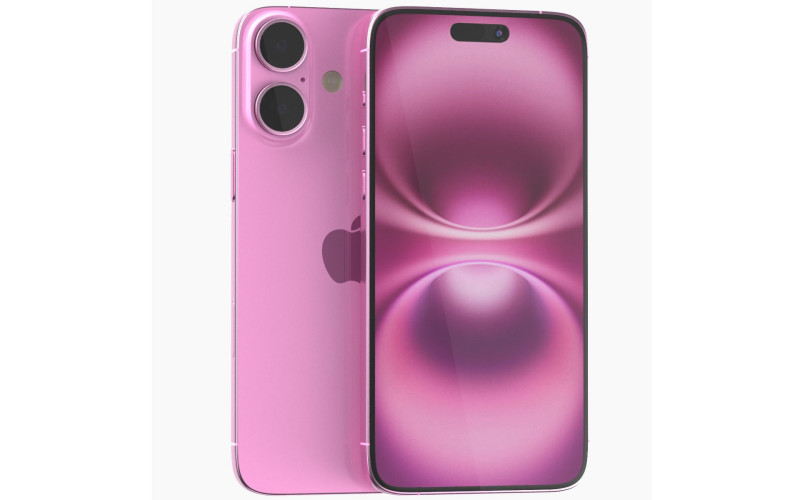Apple iPhone 16 pink 3D Model .c4d .max .obj .3ds .fbx .stl .blend