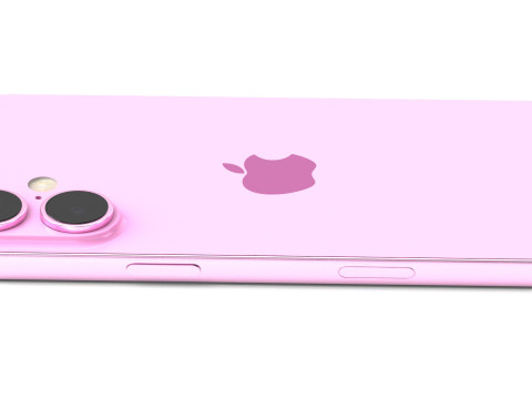 Apple iPhone 16 pink 3D Model