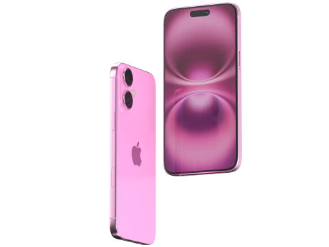 Apple iPhone 16 pink 3D Model