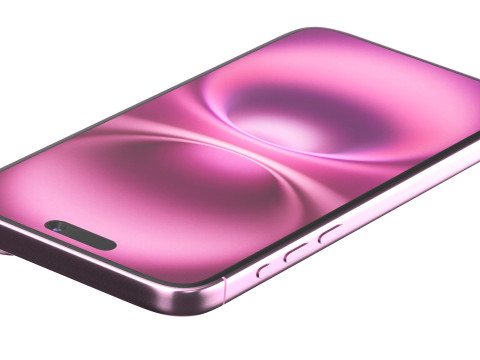 Apple iPhone 16 pink 3D Model