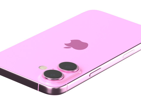 Apple iPhone 16 pink 3D Model