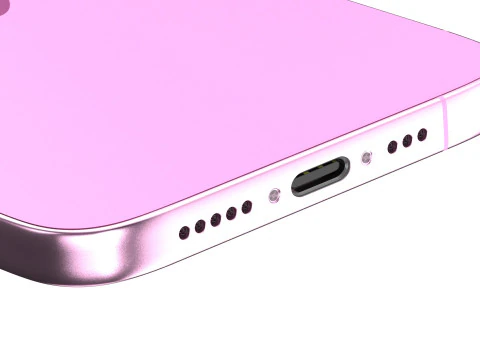 Apple iPhone 16 pink 3D Model