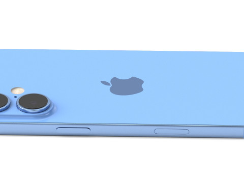 Apple iPhone 16 ultramarine 3D Model