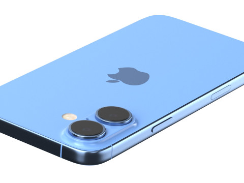 Apple iPhone 16 ultramarine 3D Model