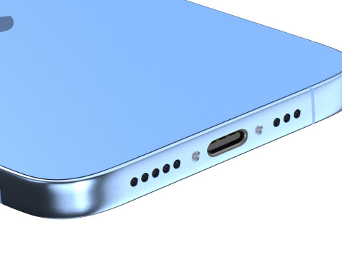 Apple iPhone 16 ultramarine 3D Model