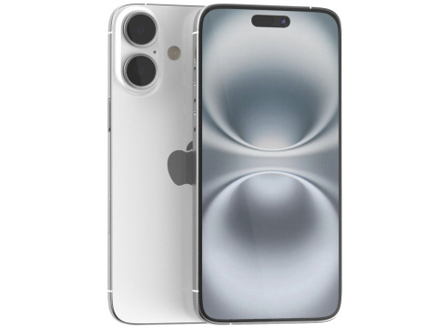Apple iPhone 16 white 3D Model