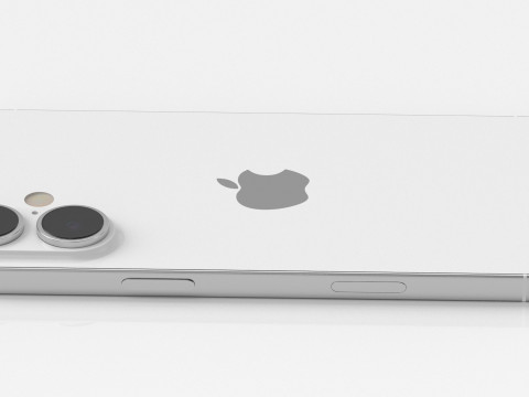 Apple iPhone 16 white 3D 模型