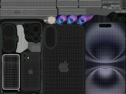 Apple iPhone 16 All colors 3D Model