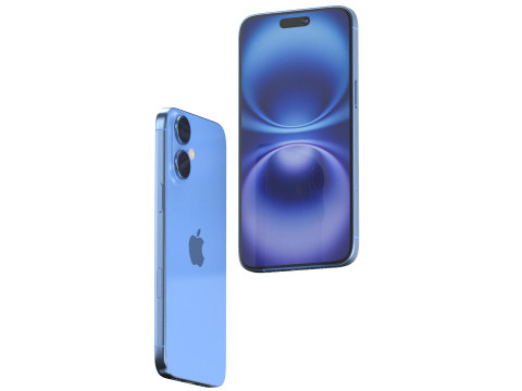 Apple iPhone 16 All colors 3D-Modell