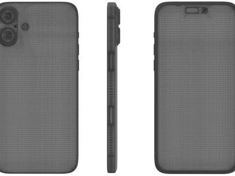 Apple iPhone 16 And Plus And Pro And Pro Max 3D Model