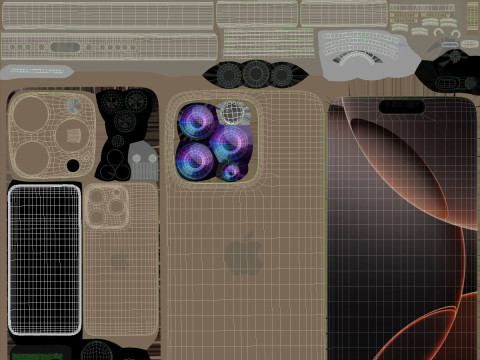 Apple iPhone 16 And Plus And Pro And Pro Max 3D Модель
