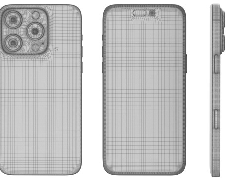 Apple iPhone 16 And Plus And Pro And Pro Max 3D Модель