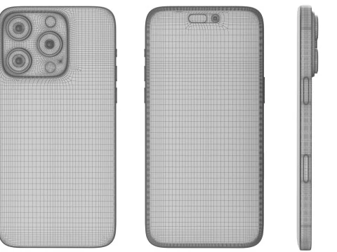 Apple iPhone 16 And Plus And Pro And Pro Max 3D Model
