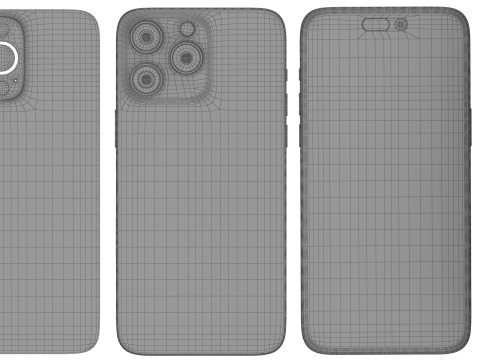 Apple iPhone 16 And Plus And Pro And Pro Max 3D Модель