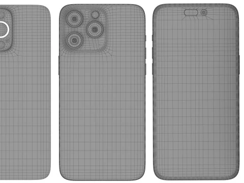 Apple iPhone 16 And Plus And Pro And Pro Max 3D Model