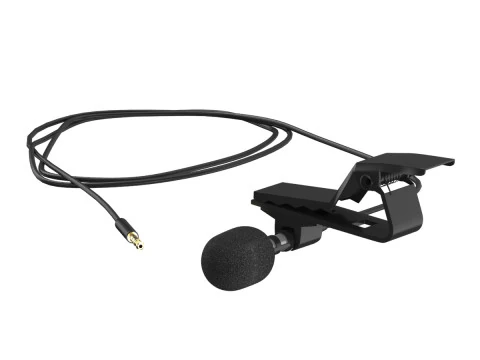 Microfono lavalier cablato Modello 3D