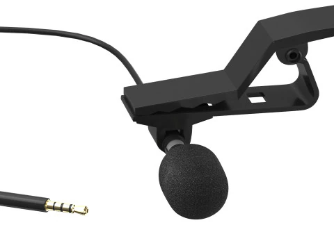 Wired lavalier microphone 3D Model