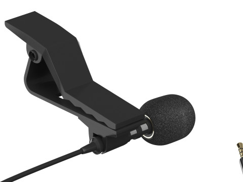 Wired lavalier microphone 3D 模型