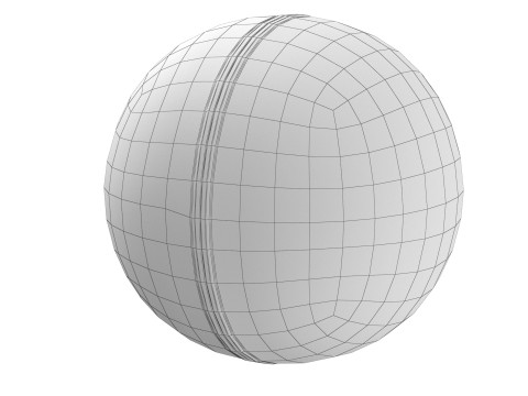 Leather Cricket Ball 3D 模型