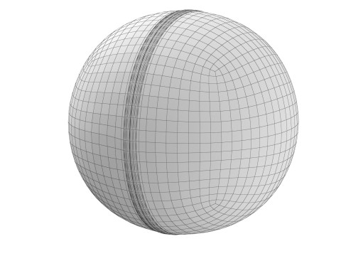 Leather Cricket Ball 3D 模型