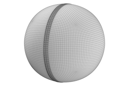 Leather Cricket Ball 3D 模型