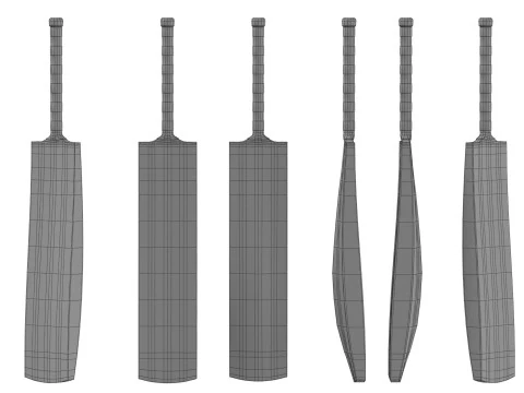 Cricket Bat 3D Model