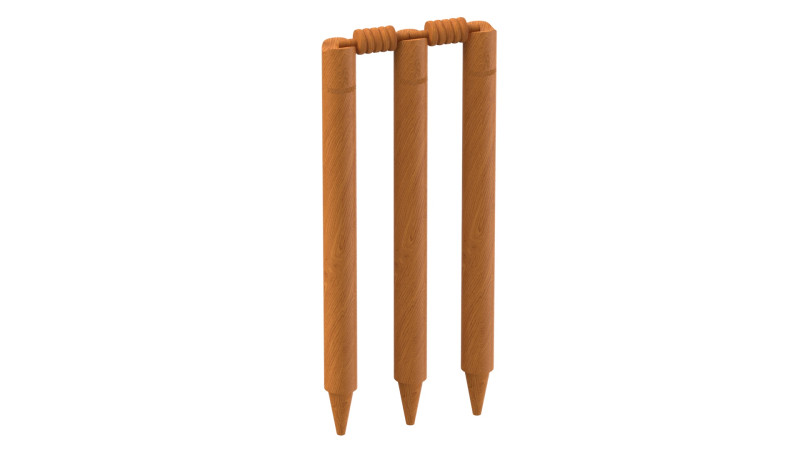 Cricket Wicket 3D Model .c4d .max .obj .3ds .fbx .stl .blend