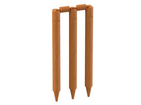 Cricket Wicket 3D Model