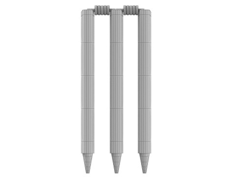 Cricket Wicket 3D Model