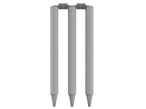 Cricket Wicket 3D Model