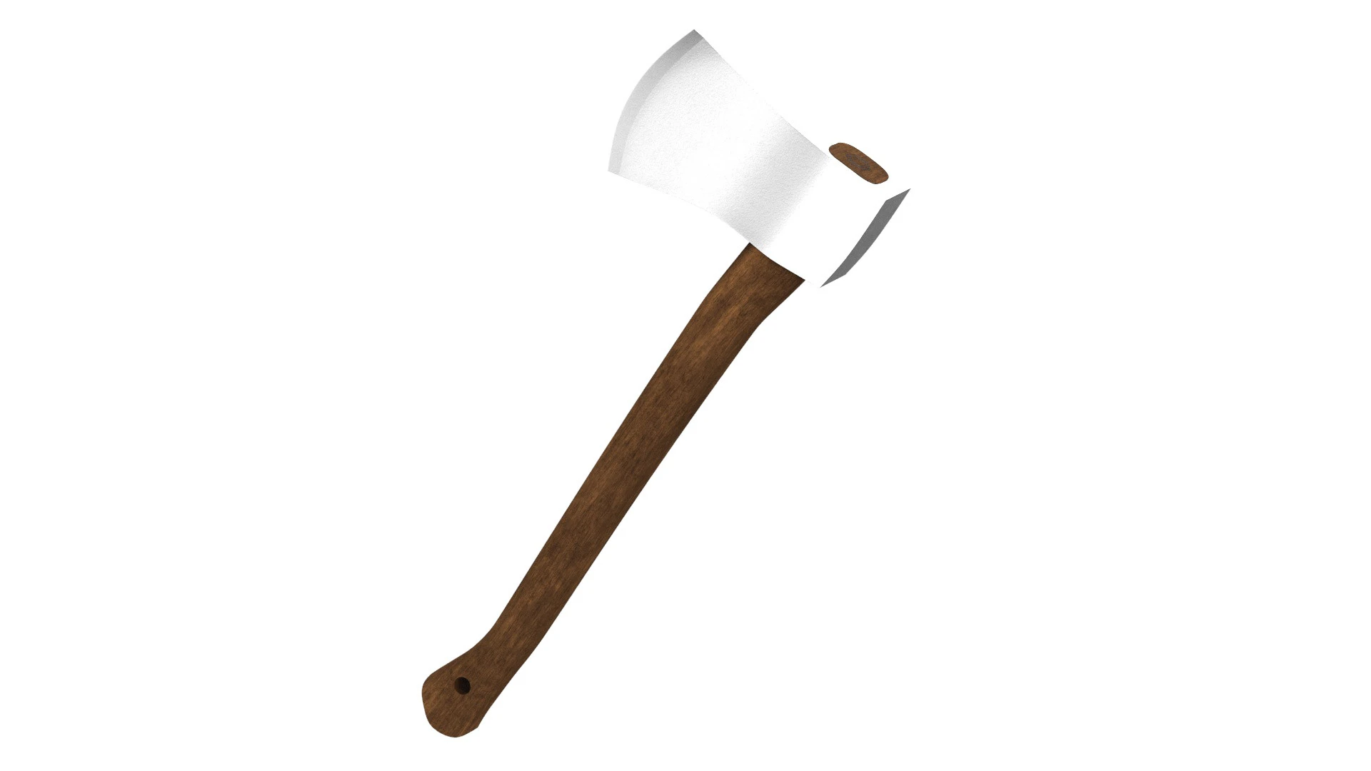 Wooden Axe PBR 3D Model .c4d .max .obj .3ds .fbx .stl .blend 