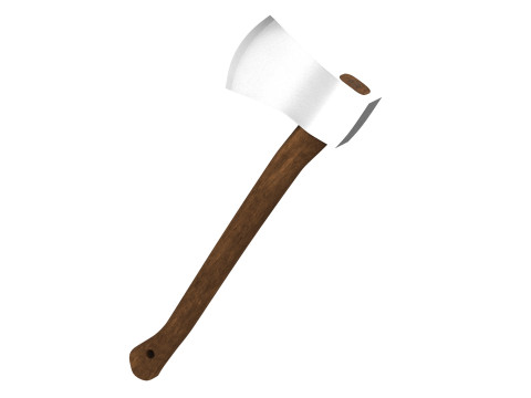 Wooden Axe PBR 3D Model