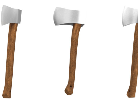Wooden Axe PBR 3D-Modell