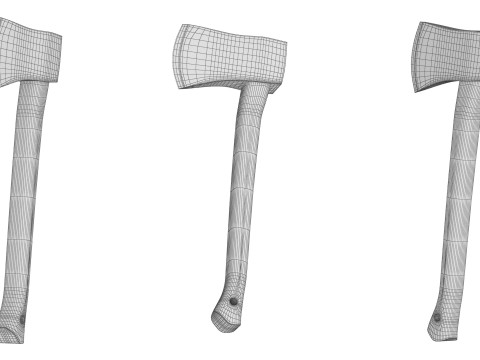 Wooden Axe PBR 3D-Modell