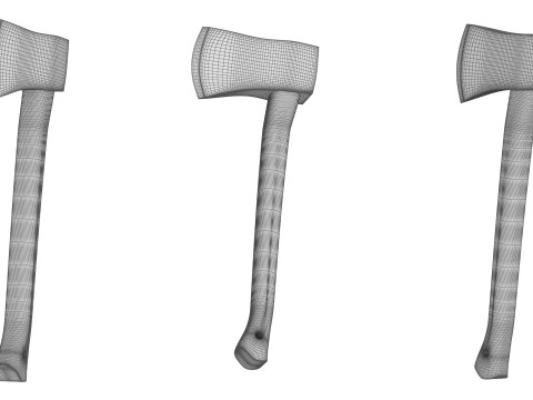 Wooden Axe PBR 3D-Modell