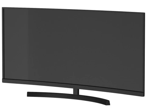 Smart TV curva Modelo 3D