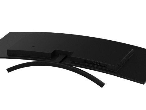 Curved Smart TV 3D Model