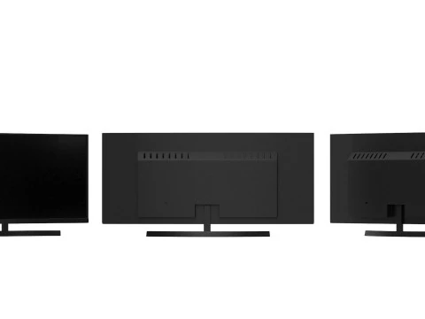 Smart TV curva Modelo 3D