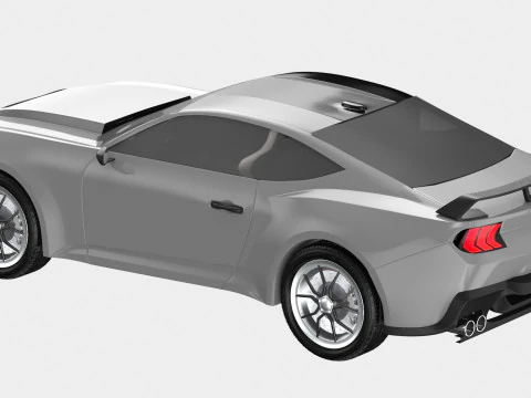 Generic Sport Car 3D Model