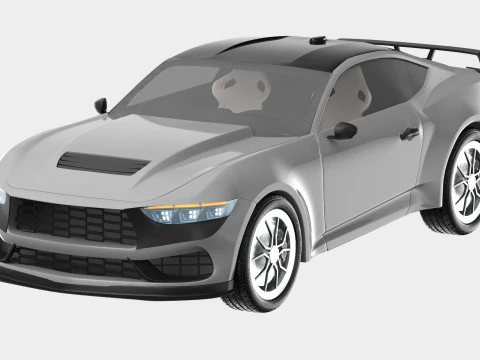 Generic Sport Car 3D Model
