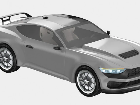 Generic Sport Car 3D Model