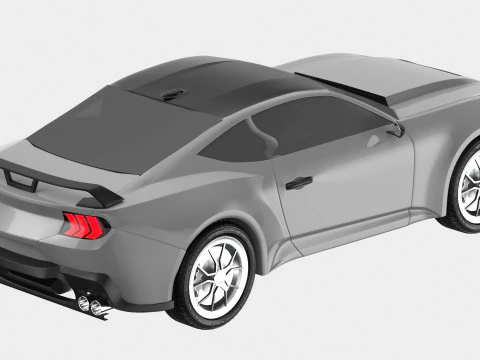 Generic Sport Car 3D Model