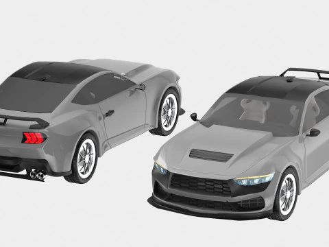 Generic Sport Car 3D Model