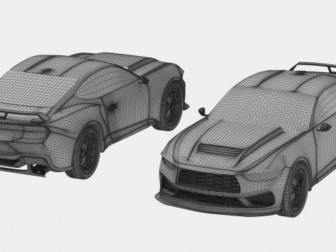 Generic Sport Car 3D Model