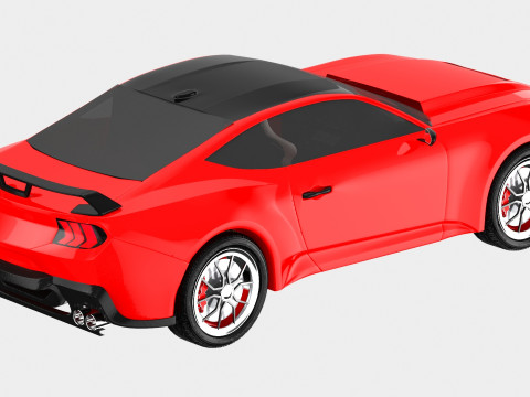 Generic Sport Car red 3Dモデル