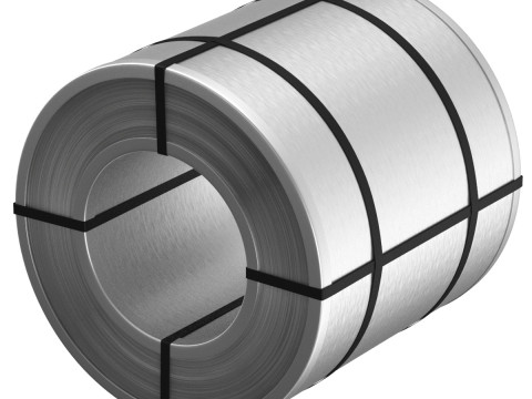 Steel Coil Reel 3D Model