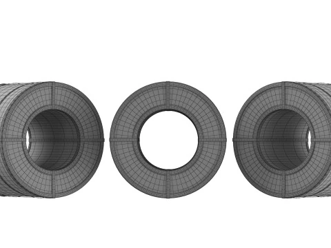 Steel Coil Reel 3D Model