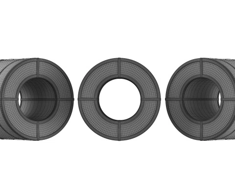 Steel Coil Reel 3D Model