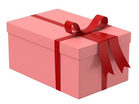 Gift box v4 Model 3D